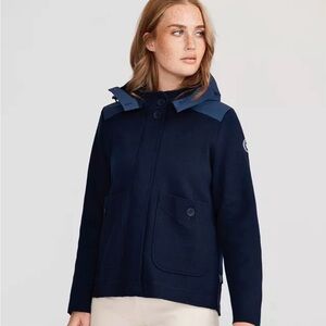 New with tags Holebrook Sweden Navy Pia Hooded Jacket